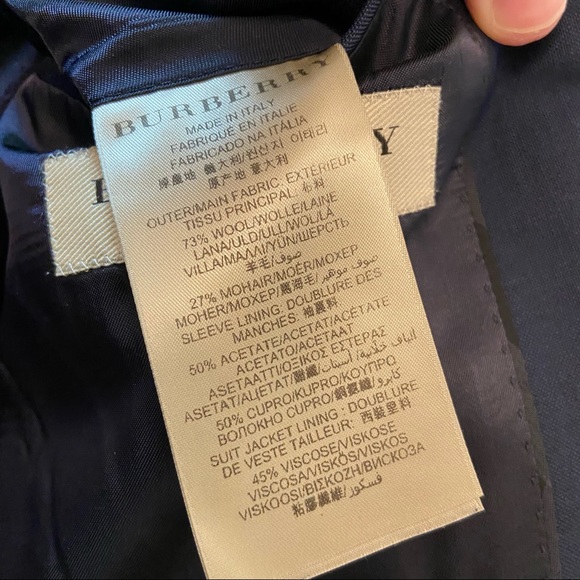 Burberry London Milbury Wool Mohair Blazer - Picture 15 of 16